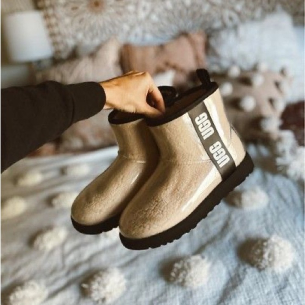 UGG Cream Ankle Boots